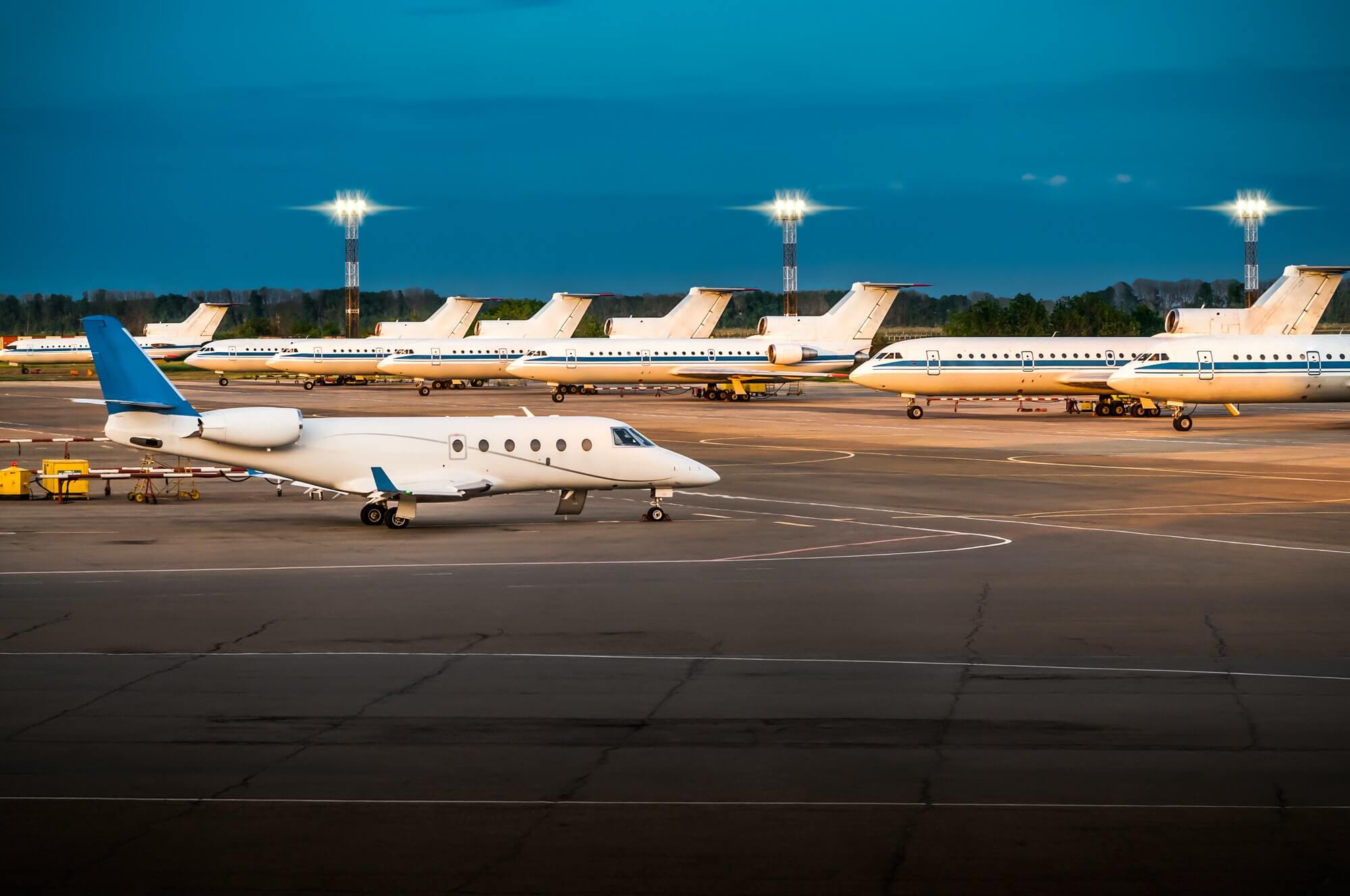 Night at the airport